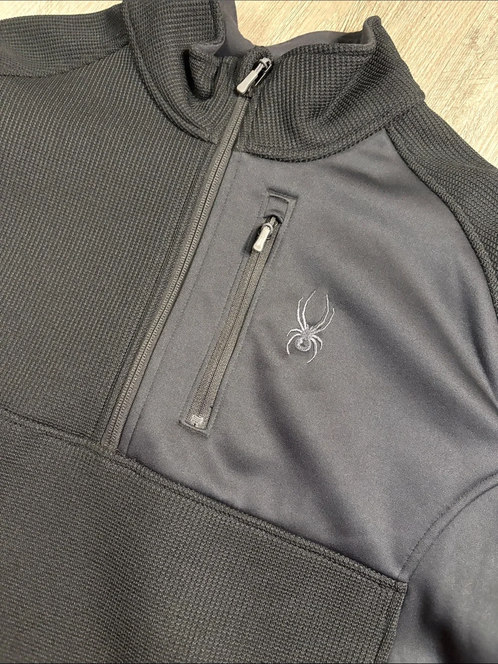 Spyder Men’s Black Quarter-Zip Performance Pullover
